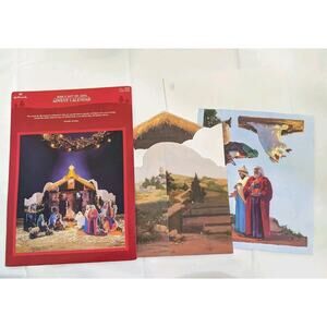 Hallmark God’s Gift Of Love Advent Calendar Nativity Figures New *OPEN Package*